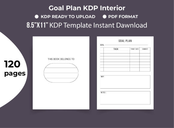 Download Goal Plan KDP Interior Printable - Premium Resources